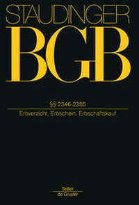 Abbildung von: BGB: Kommentar zum Bürgerlichen Gesetzbuch mit Einführungsgesetz und Nebengesetzen - Sellier - De Gruyter