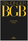 Cover: BGB: Kommentar zum B&uuml;rgerlichen Gesetzbuch mit Einf&uuml;hrungsgesetz und Nebengesetzen - Sellier - De Gruyter