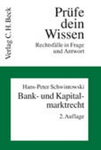 Bild vergrößern Bild: Bank- und Kapitalmarktrecht - C.H.BECK