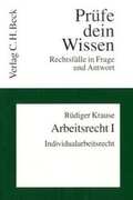 Cover: Arbeitsrecht I - C.H.BECK