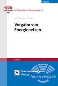 Abbildung von: Vergabe von Energienetzen - Reguvis Fachmedien