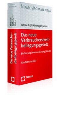 Abbildung von: VSBG Verbraucherstreitbeilegungsgesetz - Nomos