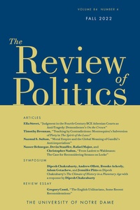 Abbildung von: Review of Politics - Cambridge University Press