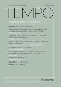 Abbildung von: Tempo - Cambridge University Press