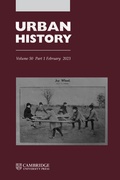 Bild: Urban History - Cambridge University Press