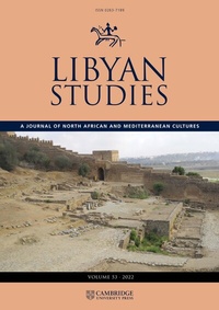 Bild: Libyan Studies - Cambridge University Press