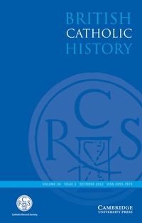 Bild: British Catholic History - Cambridge University Press