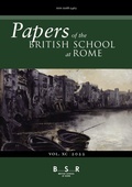 Bild: Papers of the British School at Rome - Cambridge University Press