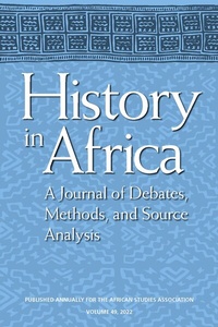 Bild: History in Africa - Cambridge University Press