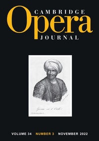 Abbildung von: Cambridge Opera Journal - Cambridge University Press