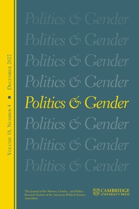 Abbildung von: Politics & Gender - Cambridge University Press
