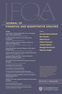 Abbildung von: Journal of Financial and Quantitative Analysis - Cambridge University Press