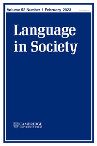 Abbildung von: Language in Society - Cambridge University Press