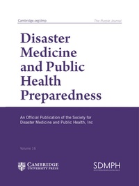 Abbildung von: Disaster Medicine and Public Health Preparedness - Cambridge University Press
