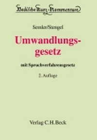 Abbildung von: Umwandlungsgesetz - C.H.BECK