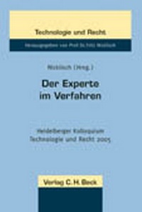 Abbildung von: Der Experte im Verfahren - C.H.BECK