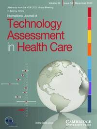 Abbildung von: International Journal of Technology Assessment in Health Care - Cambridge University Press