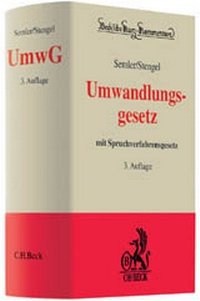 Abbildung von: Umwandlungsgesetz: UmwG - C.H.BECK