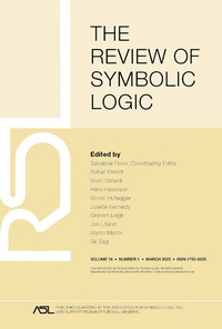 Abbildung von: Review of Symbolic Logic - Cambridge University Press