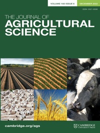 Abbildung von: Journal of Agricultural Science - Cambridge University Press