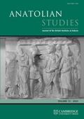 Bild: Anatolian Studies - Cambridge University Press