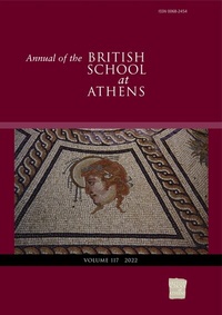 Bild: Annual of the British School at Athens - Cambridge University Press