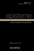 Bild: Episteme - Cambridge University Press