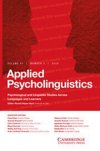 Abbildung von: Applied Psycholinguistics - Cambridge University Press