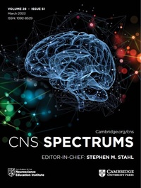 Abbildung von: CNS Spectrums - Cambridge University Press