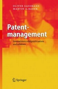 Enlarge image Cover: Patentmanagement - Springer