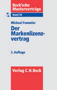 Abbildung von: Der Markenlizenzvertrag - C.H.BECK