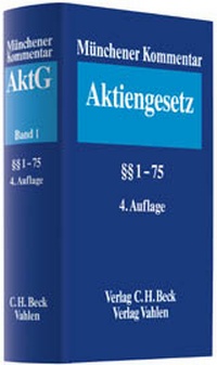 Abbildung von: Münchener Kommentar zum Aktiengesetz: AktG - C.H.BECK