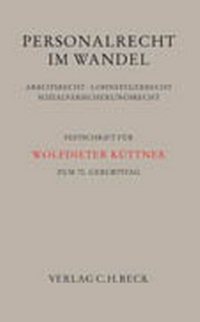 Abbildung von: Personalrecht im Wandel - C.H.BECK