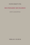 Cover: Festschrift f&uuml;r Reinhard Richardi - C.H.BECK