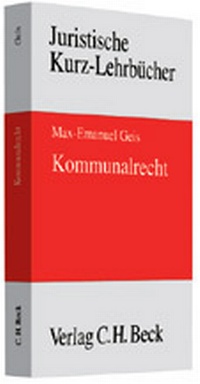 Enlarge image Cover: Kommunalrecht - C.H.BECK