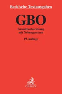Enlarge image Cover: GBO: Grundbuchordnung - C.H.BECK