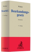 Cover: Beurkundungsgesetz: BeurkG - C.H.BECK