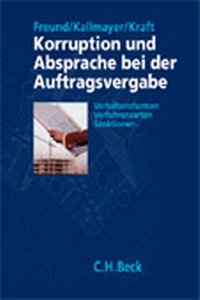Abbildung von: Korruption und Kartelle bei Auftragsvergaben - C.H.BECK