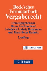 Enlarge image Cover: Beck`sches Formularbuch Vergaberecht - C.H.BECK