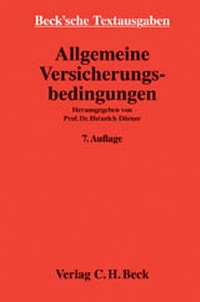 Abbildung von: Allgemeine Versicherungsbedingungen: AVB - C.H.BECK
