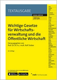 Abbildung von: Wichtige Gesetze für Wirtschaftsverwaltung und die Öffentliche Wirtschaft - NWB