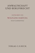 Cover: Anwaltschaft und Berufsrecht - C.H.BECK
