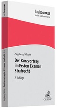 Cover: Der Kurzvortrag im Ersten Examen - Strafrecht - C.H.BECK