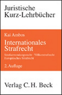 Enlarge image Cover: Internationales Strafrecht - C.H.BECK