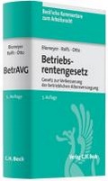 Cover: Betriebsrentengesetz, Gesetz zur Verbesserung der betrieblichen Altersversorgung - C.H.BECK