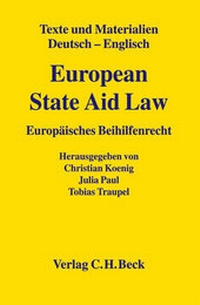 Enlarge image Cover: European State Aid Law - C.H.BECK