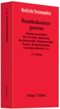 Cover: Bundeskostengesetze - C.H.BECK