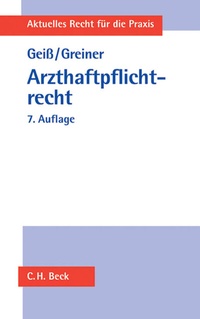 Abbildung von: Arzthaftpflichtrecht - C.H.BECK