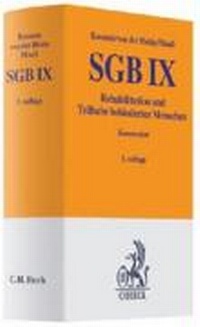 Abbildung von: SGB IX Rehabilitation und Teilhabe behinderter Menschen mit Behindertengleichstellungsgesetz - C.H.BECK