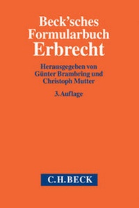 Abbildung von: Beck'sches Formularbuch Erbrecht - C.H.BECK